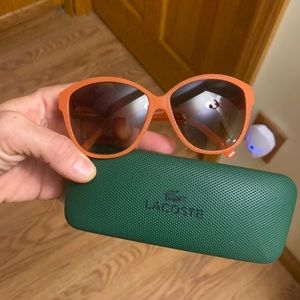 Lacoste women orange sunglasses